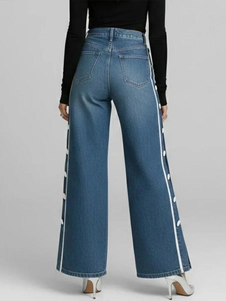 Vika - Zip-Front Slim-Fit Jeans