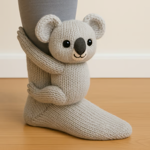 Chiara - Knitted Animal Socks