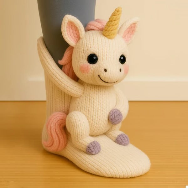 Chiara - Knitted Animal Socks