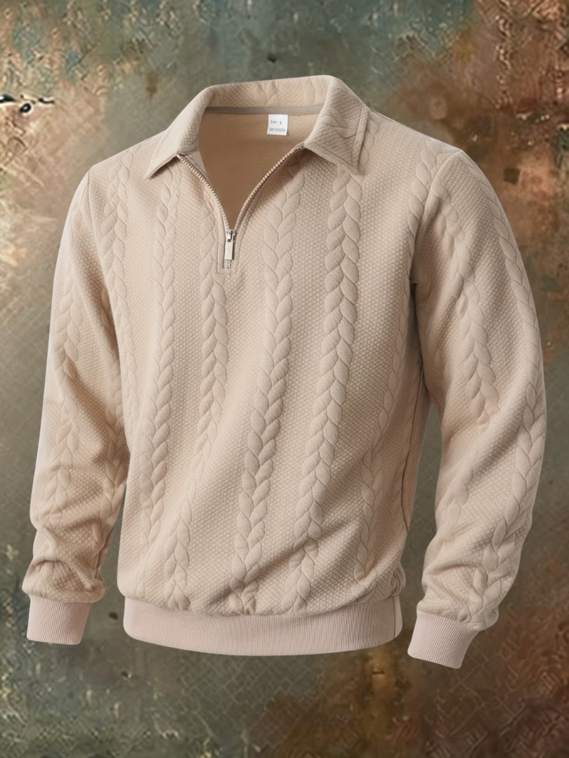 Belvorn - Premium Cable-Knit Half-Zip Jumper