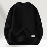 Eldric - Waffle-Knit Crewneck Sweater
