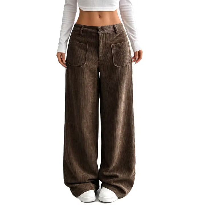 Eithne - Soft-Touch Wide-Leg Trousers