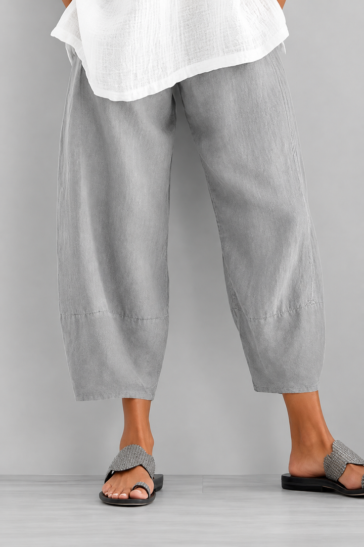 Eulorine - Soft-Touch Wide-Leg Trousers