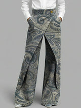 Dottie - Multicolour Floral Wide-Leg Jeans