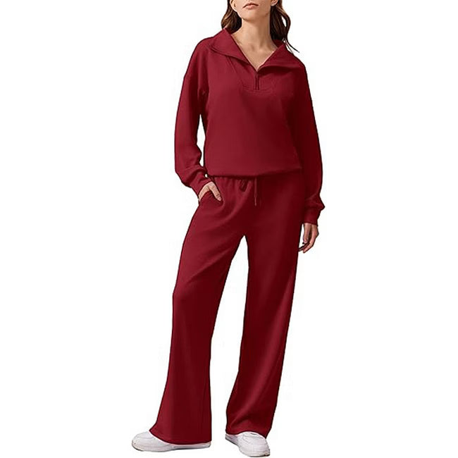 Maud - Relaxed Half Zip Two Piece Set