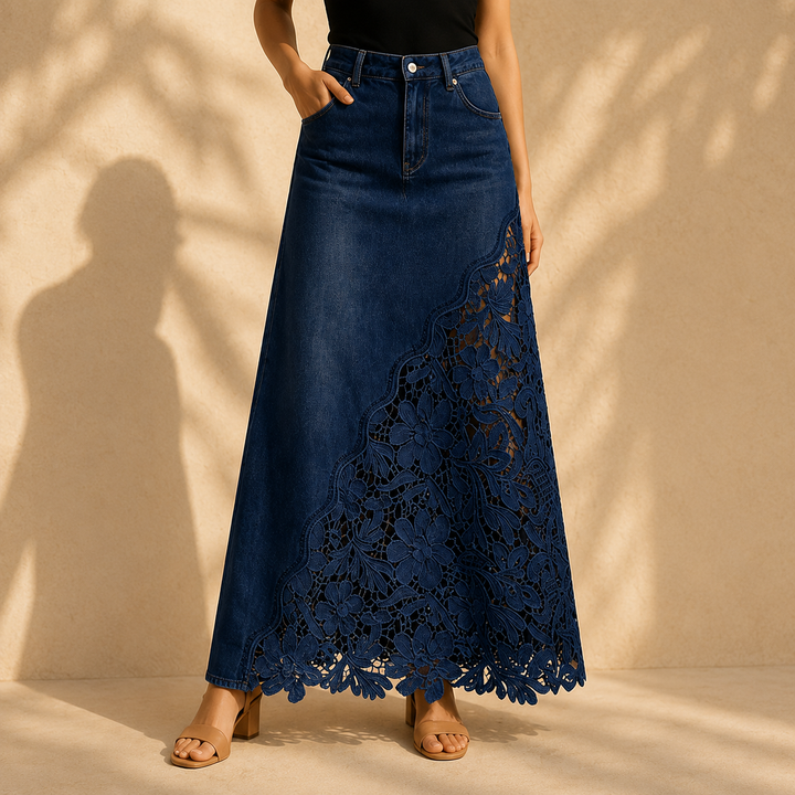 Faelyn - Elegant High-Waisted Maxi Skirt