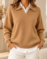 Doreen - Soft-Touch Polo-Neck Sweater