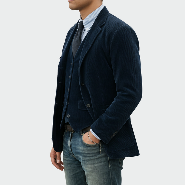 Kai - Classic Corduroy Tailored Blazer