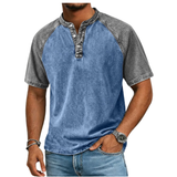Edgehill - Vintage-Washed Henley T-Shirt