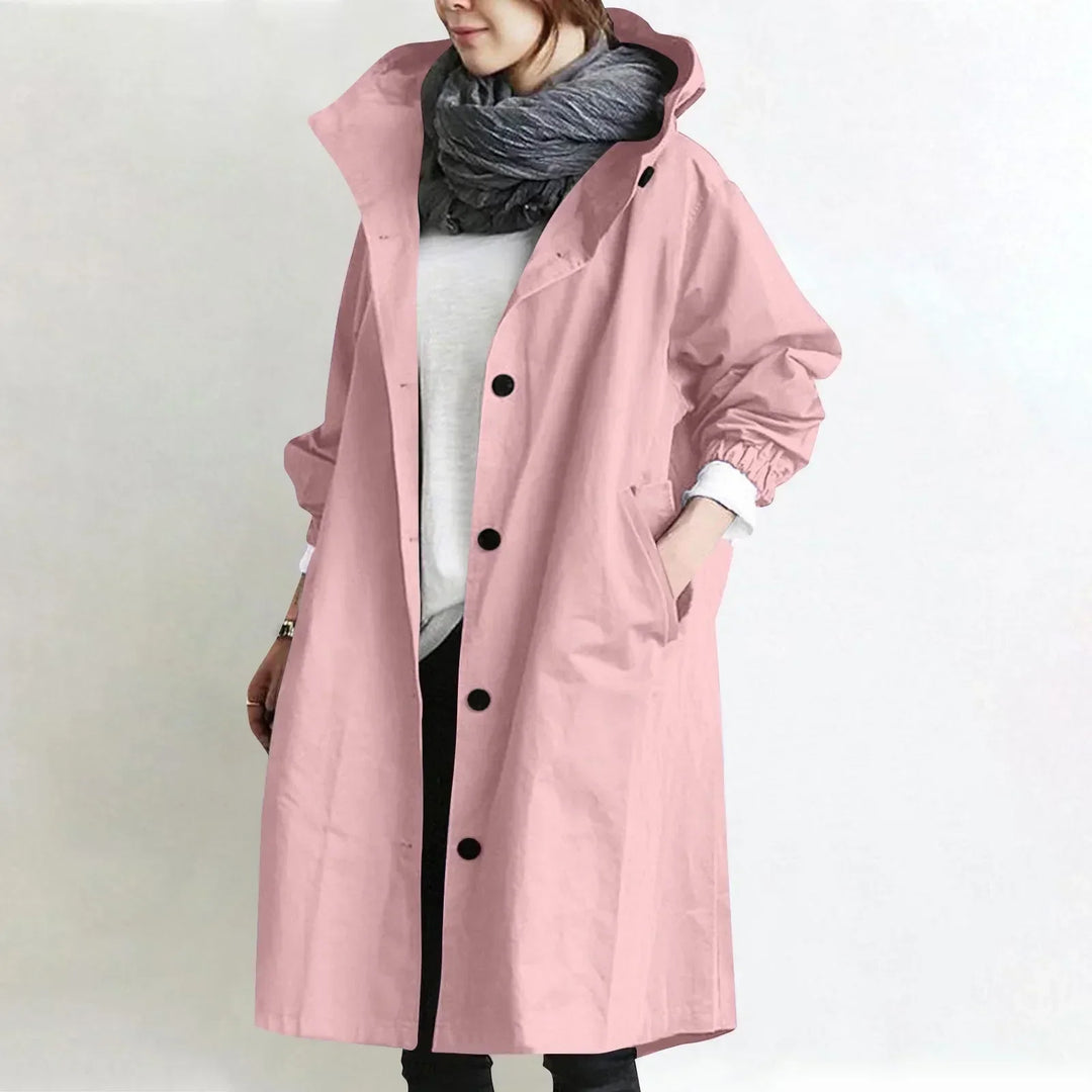 Yelina - Longline Hooded Trench Coat