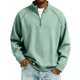 Jude - Textured Waffle-Knit Sweatshirt