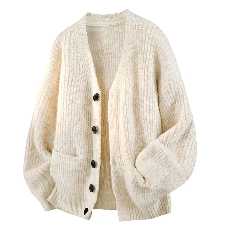 Ludo - Chunky Knit Button Front Cardigan