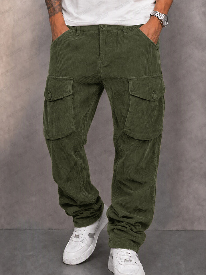 Milo - Ribbed Cargo Trousers