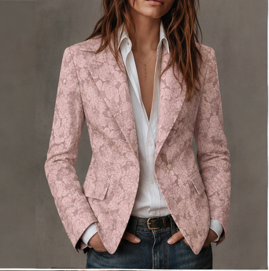 Rhoswen - Tailored Jacquard Blazer