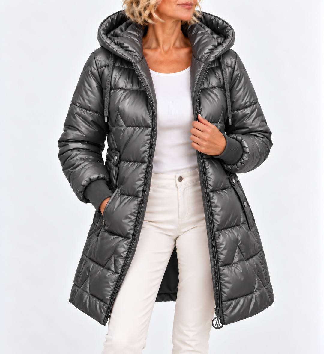 Unaise - Quilted Hooded Jacket
