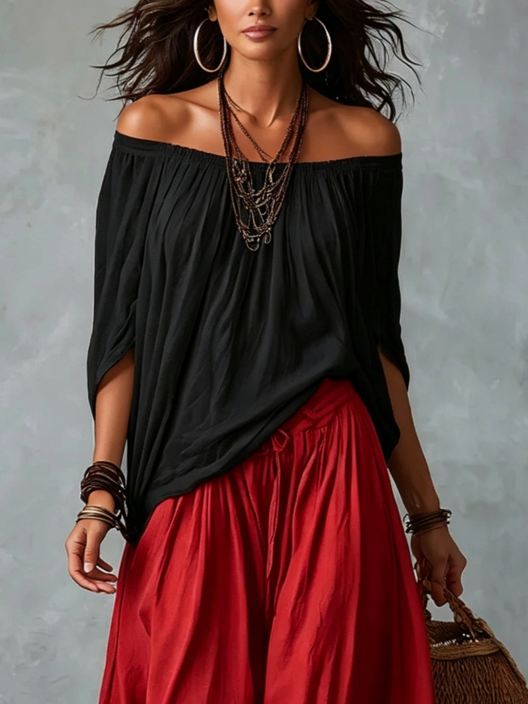 Beatha - Fluid Off-Shoulder Co-ord Set