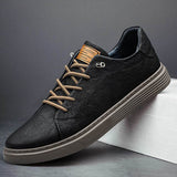 Braelon - Textured Low-Top Sneakers