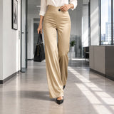 Anouk - Elegant High Waist Wide Leg Trousers