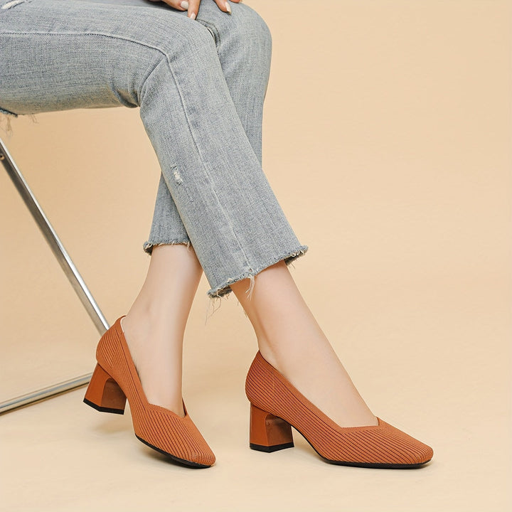 Hetty - Square-Heeled Court Shoe