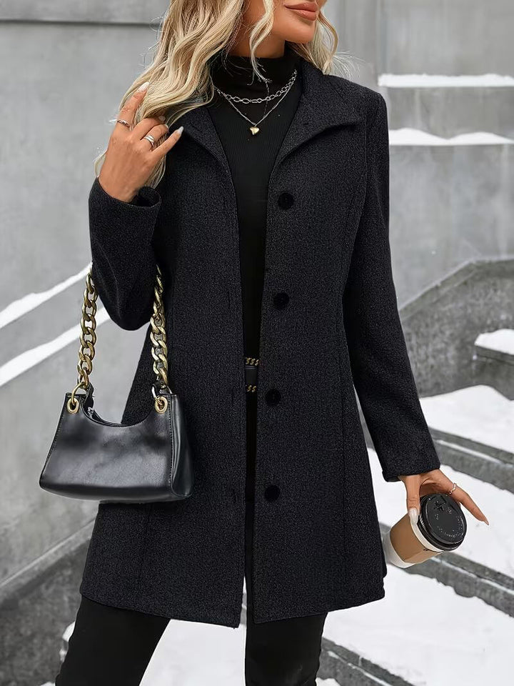 Ulla - Soft-Touch Stand-Collar Coat