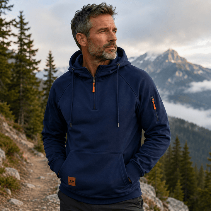 Zeke - Quarter-Zip Hooded Sweatshirt