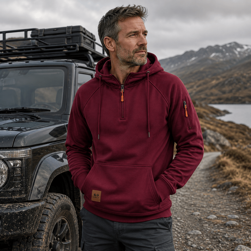 Zeke - Quarter-Zip Hooded Sweatshirt