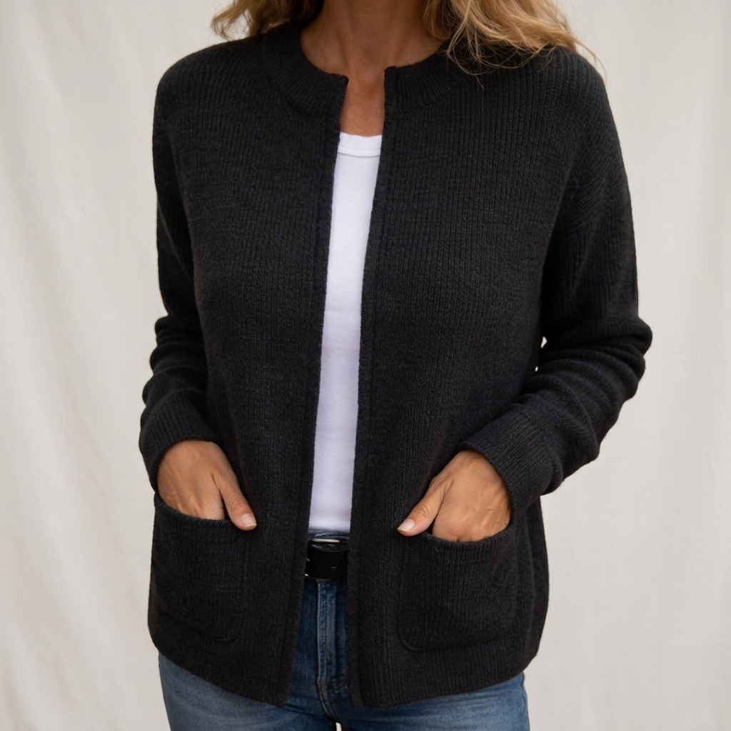 Avenelle - Relaxed Pocket Knit Cardigan