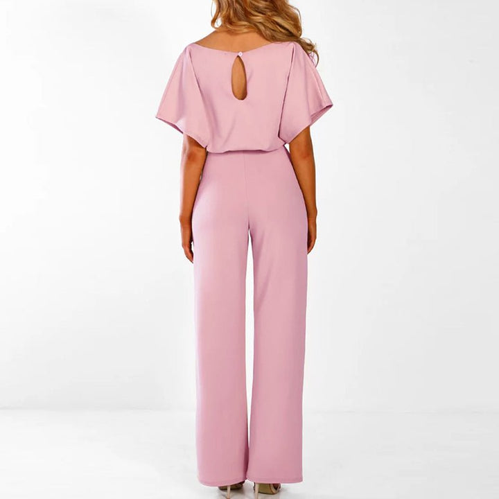 Asteryn - Elegant Tie-Waist Jumpsuit