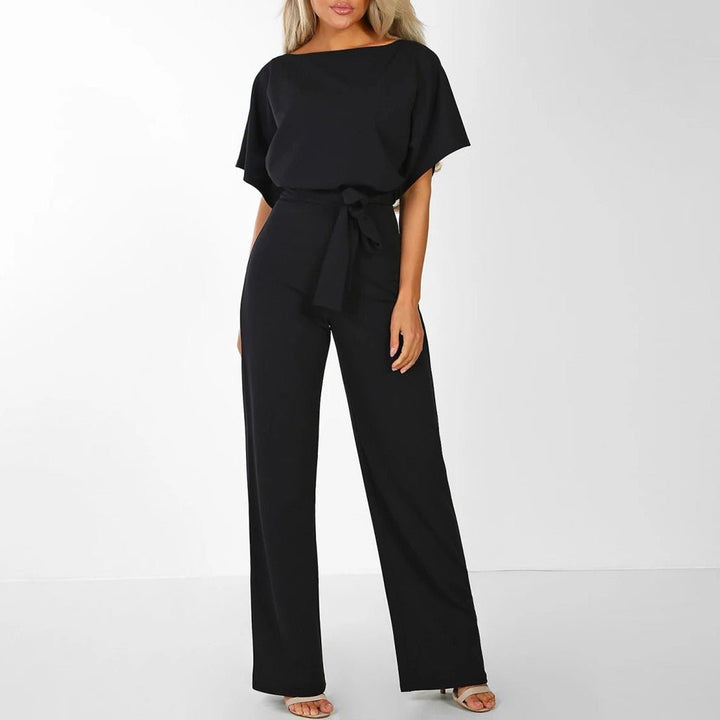 Asteryn - Elegant Tie-Waist Jumpsuit