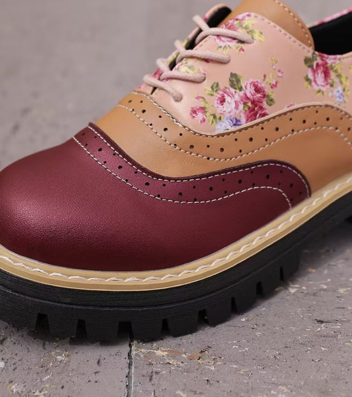 Dagna - Premium Floral Oxford Shoes