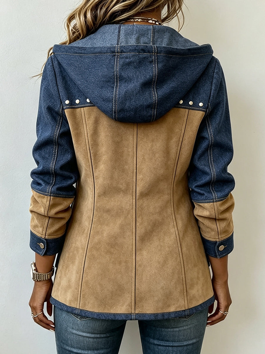 Aneska - Textured Hooded Jacket