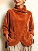 Sioned - Textured Oversized Sweater Jacket