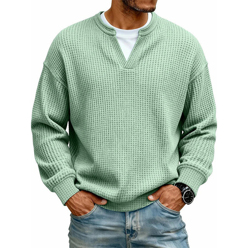 Gustav - Waffle Long-Sleeve Top