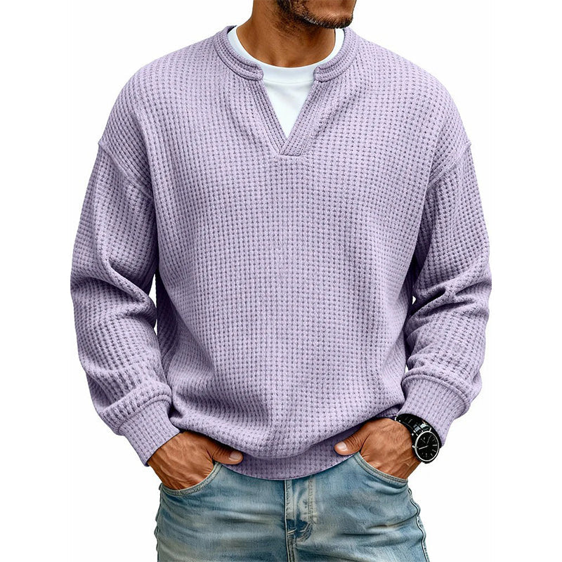 Gustav - Waffle Long-Sleeve Top