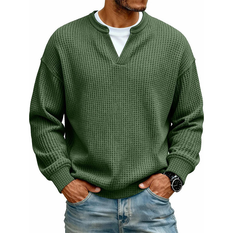 Gustav - Waffle Long-Sleeve Top