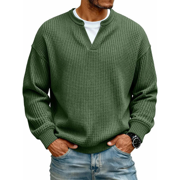 Gustav - Waffle Long-Sleeve Top